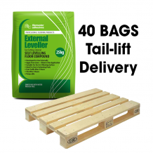 Tilemaster External Leveller Fast Set Self Levelling Compound 25kg Full Pallet (40 Bags Tail Lift)